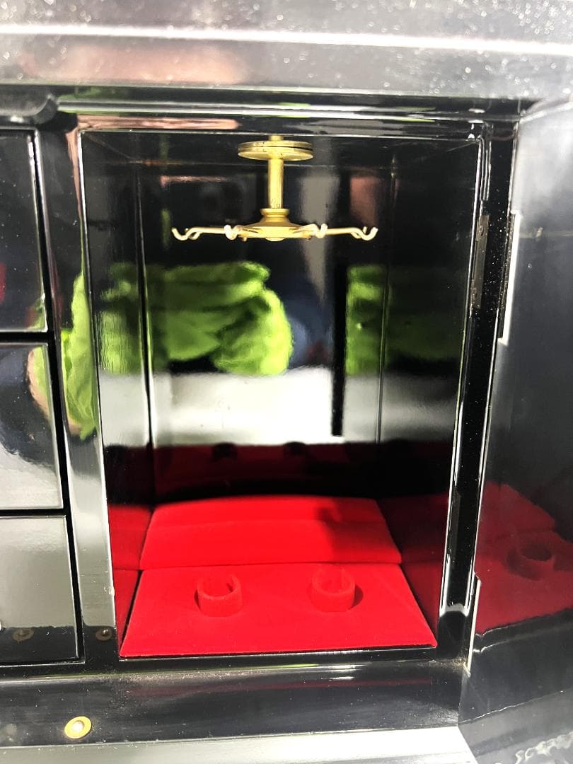 高級宝石箱　螺鈿細工 螺鈿 らでん 小物入れ 観音開き 道具箱 箱 ３段