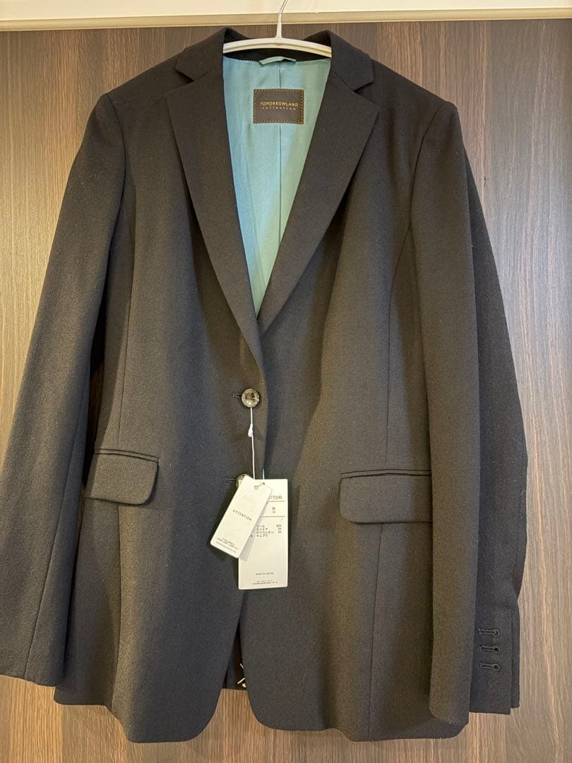 1/31まで限定【新品タグ付】トゥモローランドウールカシミヤテーラードジャケット