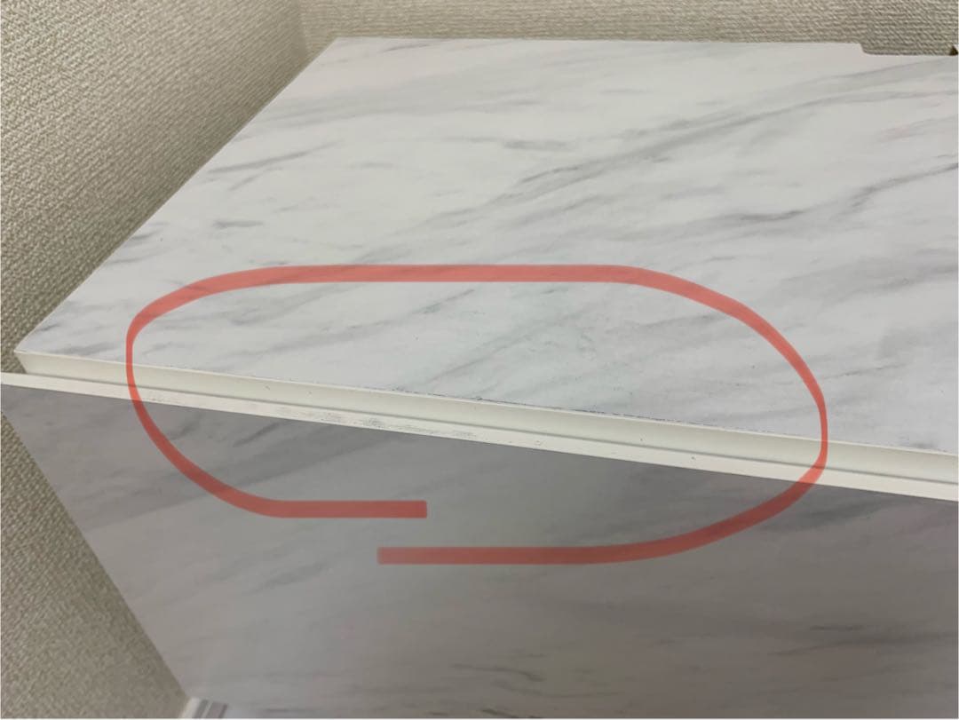 【最終値下】テレビ台 大理石調 ゴールド脚 [幅140] LOWYA