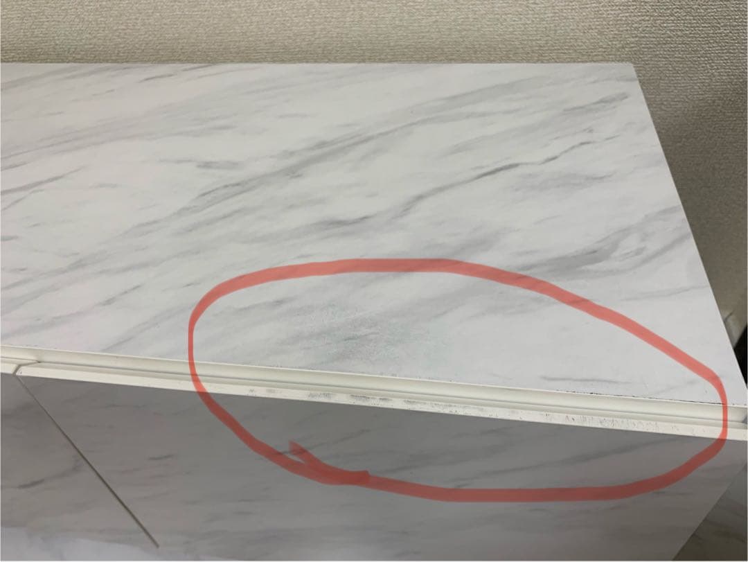 【最終値下】テレビ台 大理石調 ゴールド脚 [幅140] LOWYA