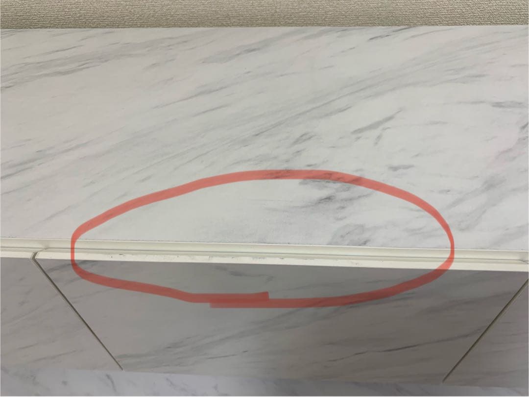 【最終値下】テレビ台 大理石調 ゴールド脚 [幅140] LOWYA