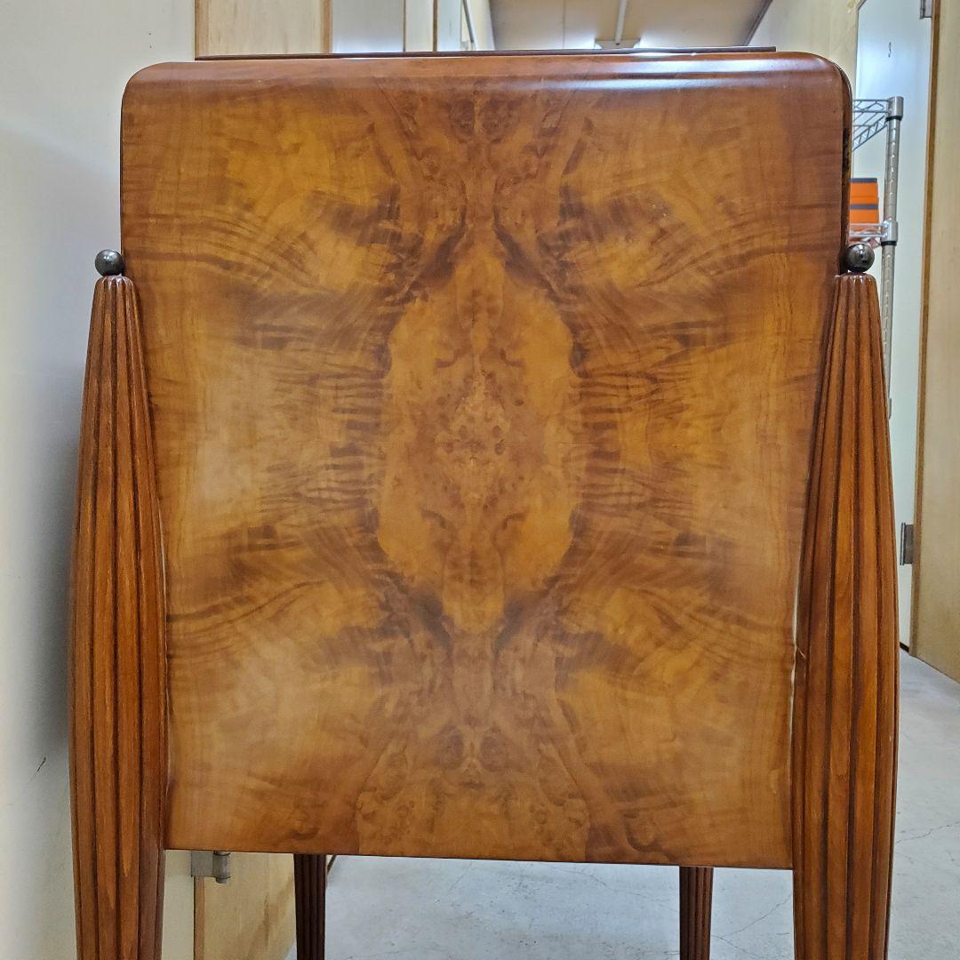 バール材 サイドテーブル 3引き出し