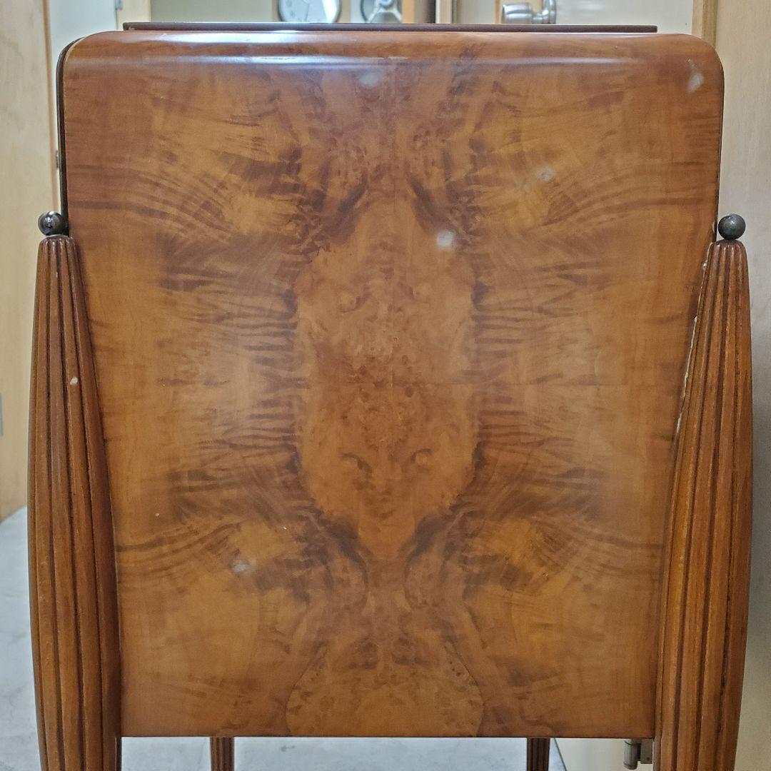 バール材 サイドテーブル 3引き出し