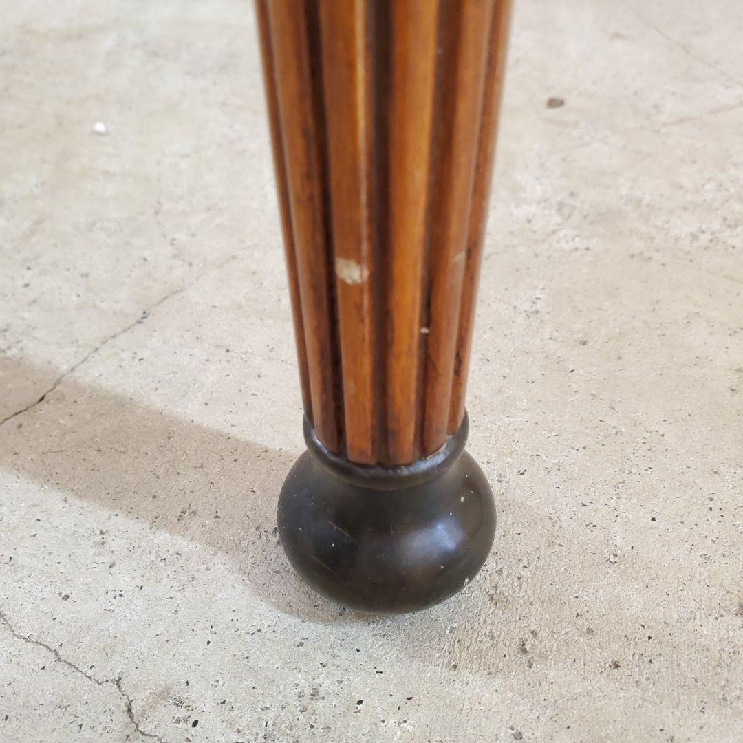 バール材 サイドテーブル 3引き出し