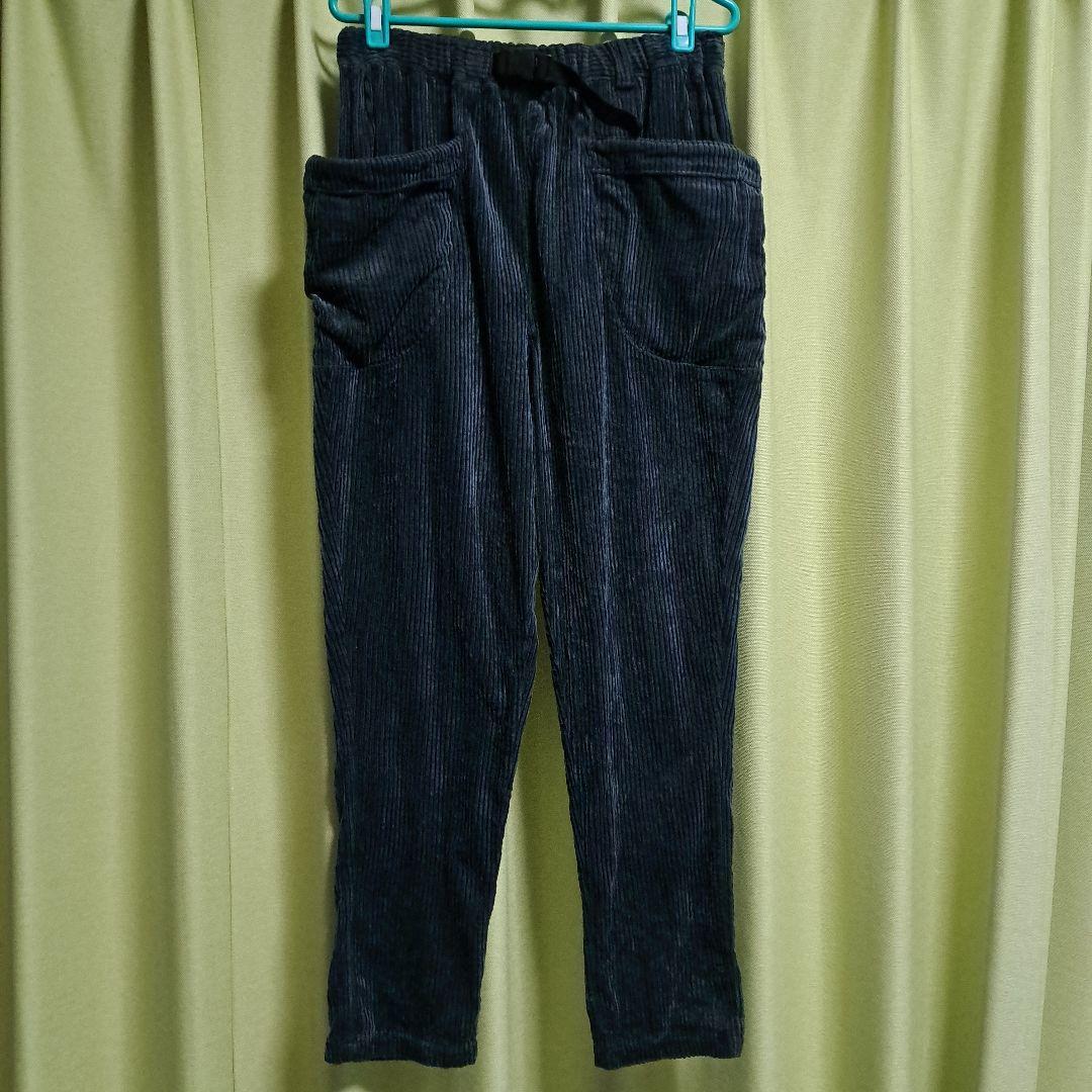 UZUiRO コーデュロイキャンプワークパンツ/ブラック/遠州織物