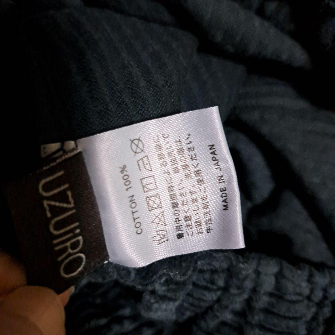 UZUiRO コーデュロイキャンプワークパンツ/ブラック/遠州織物