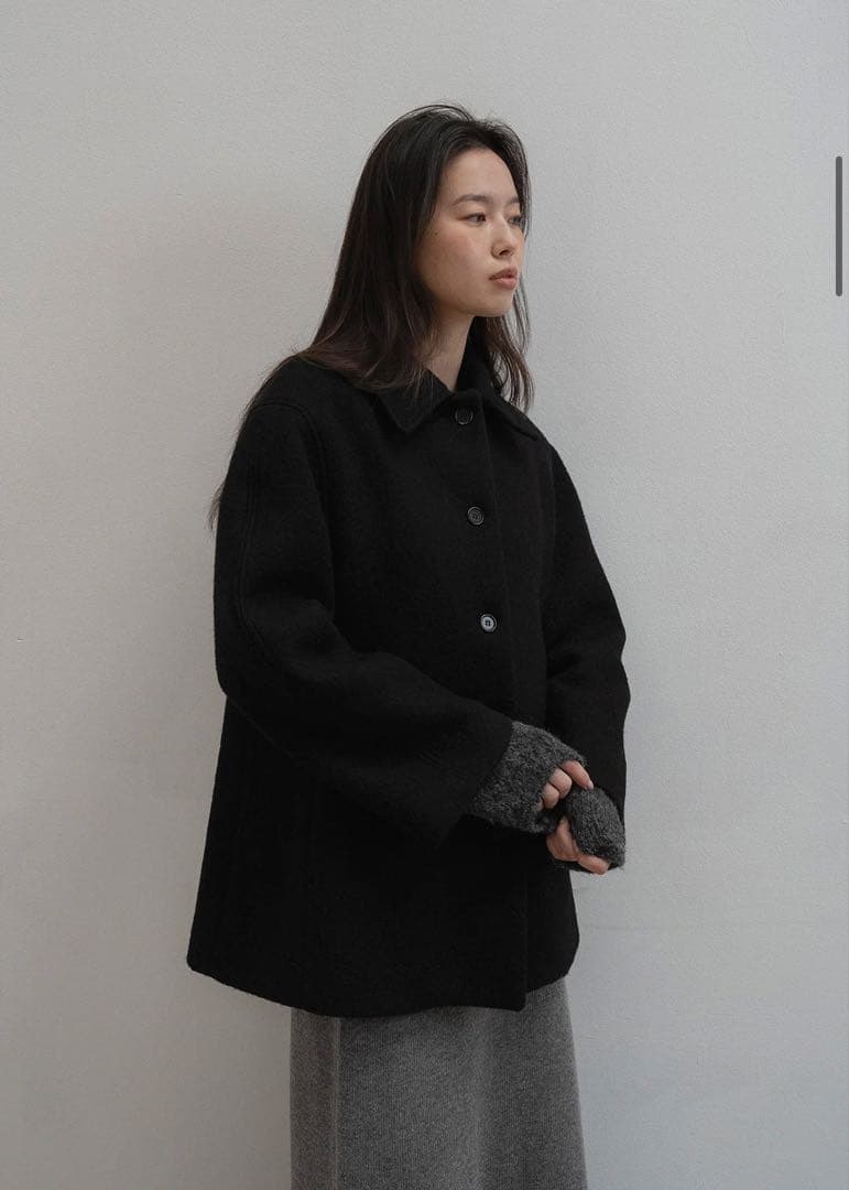 【ohotoro】Hourglass Half Coat