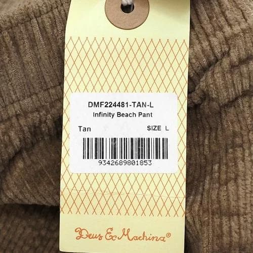 F0522S 新品 DEUS EX MACHINA コーデュロイ パンツ：L