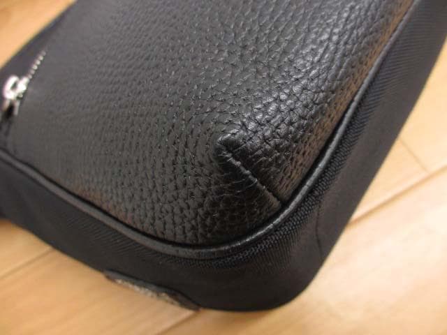 美品 ADMJ キャンバス×レザー クロスボディバッグ ショルダーバッグ