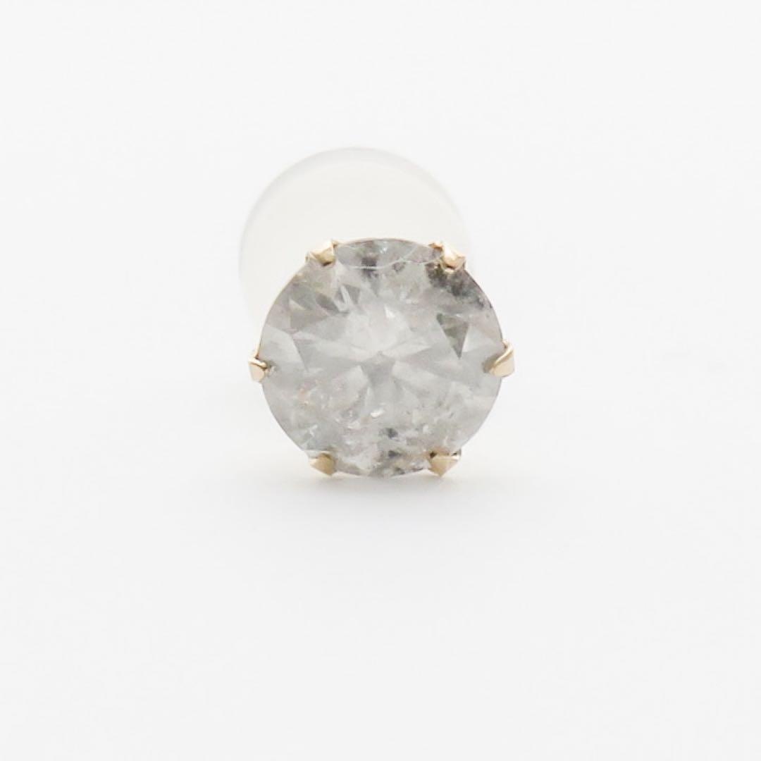 C*T様 K10YG ダイヤモンド 0.52ct 片耳ピアス　新品　18金　0.