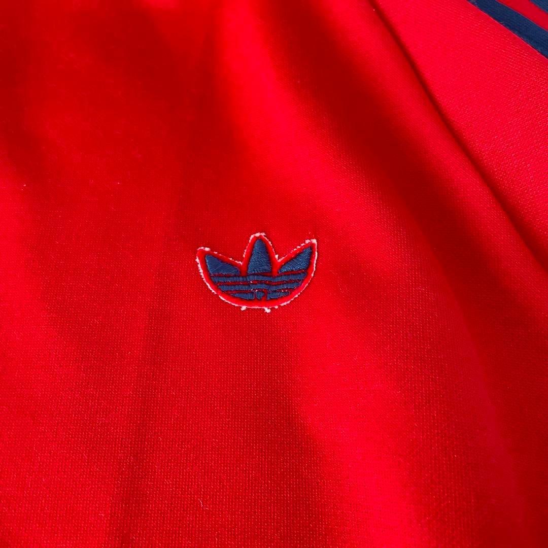 【美品】adidas トラックジャケット 70'sヴィンテージ 赤 即日発送