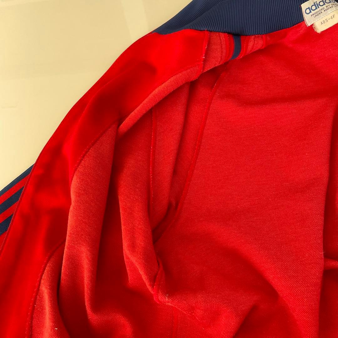 【美品】adidas トラックジャケット 70'sヴィンテージ 赤 即日発送