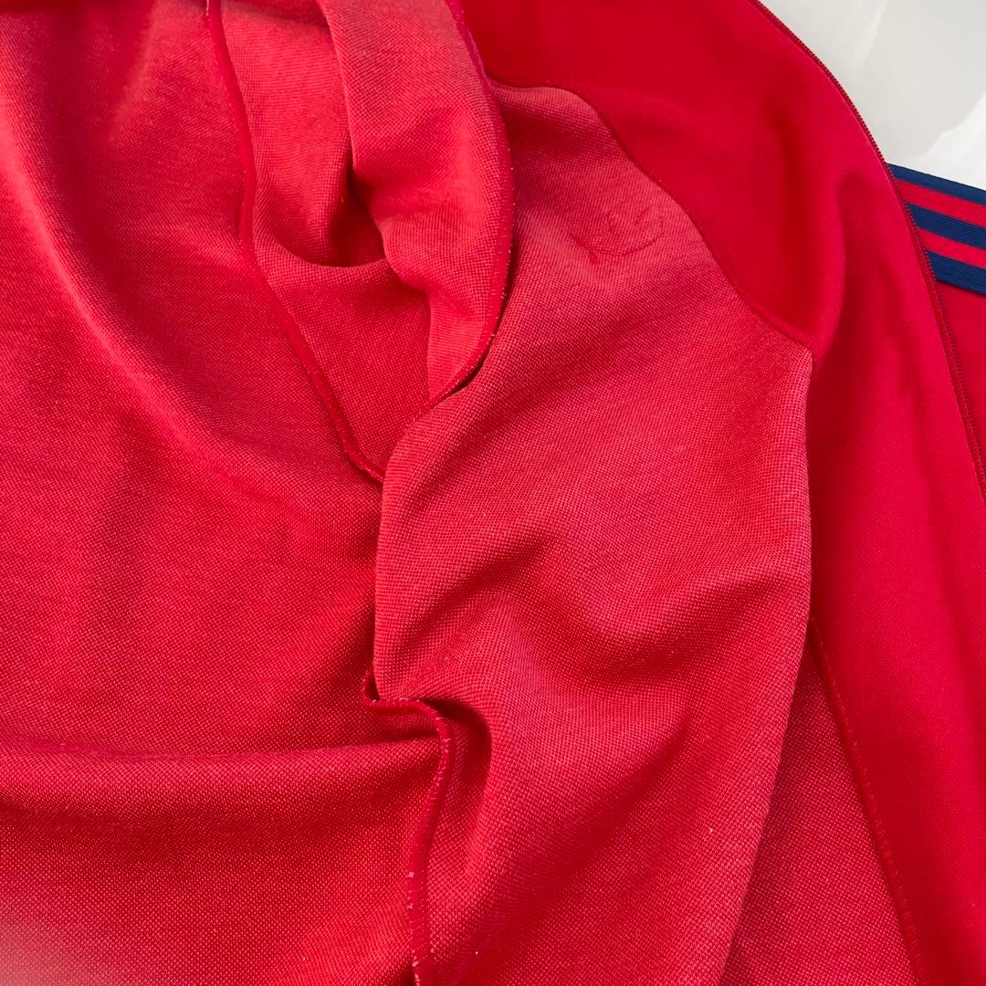 【美品】adidas トラックジャケット 70'sヴィンテージ 赤 即日発送