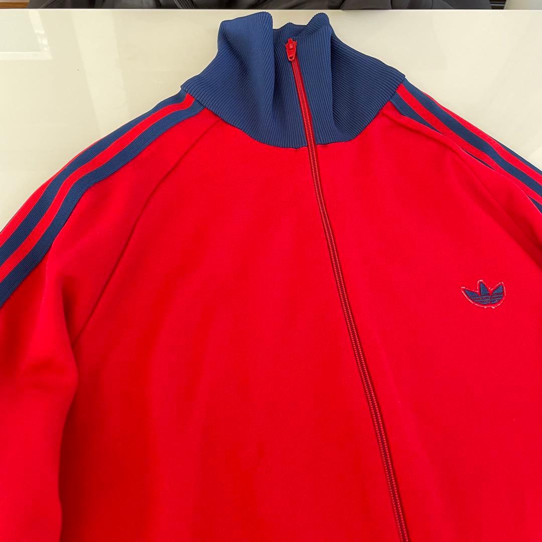【美品】adidas トラックジャケット 70'sヴィンテージ 赤 即日発送