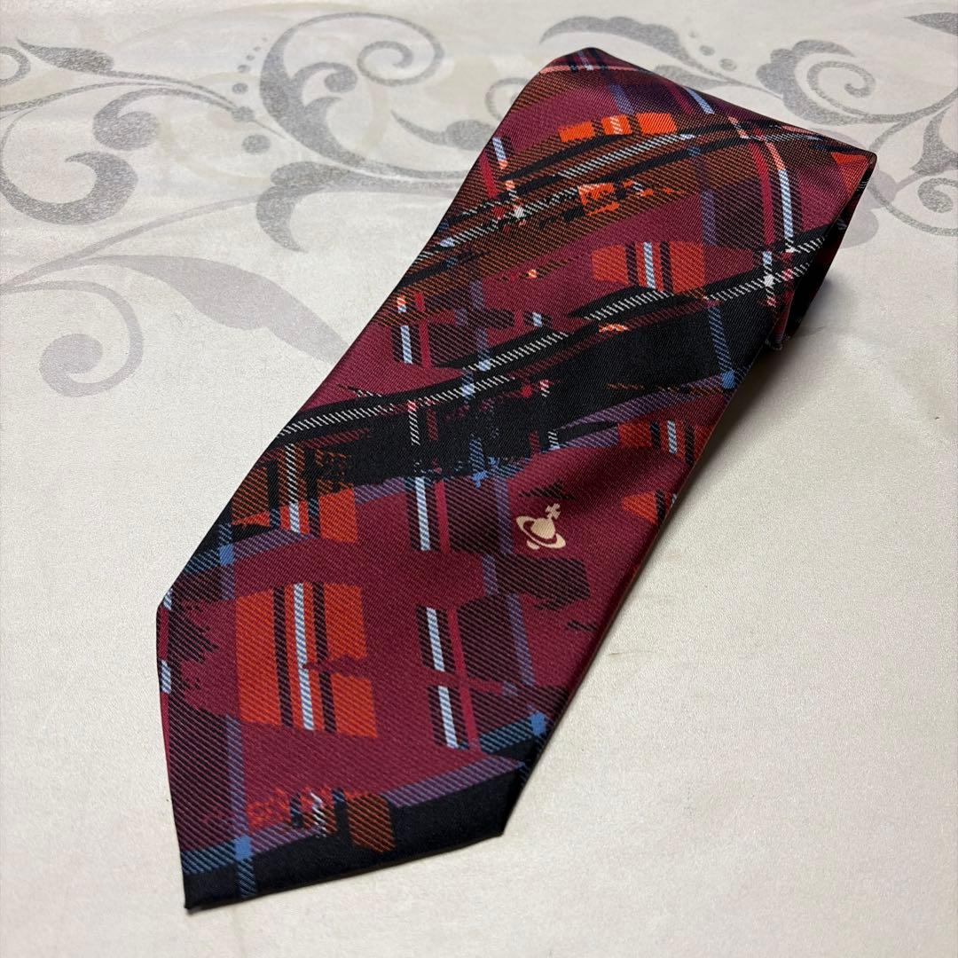 Vivienne Westwood オーブ ストライプ系ネクタイ　アート