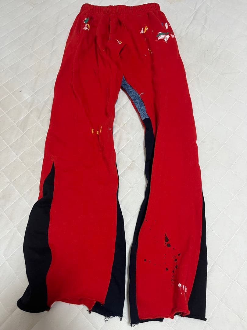 mnml レッド スリット入りパンツ Sサイズ