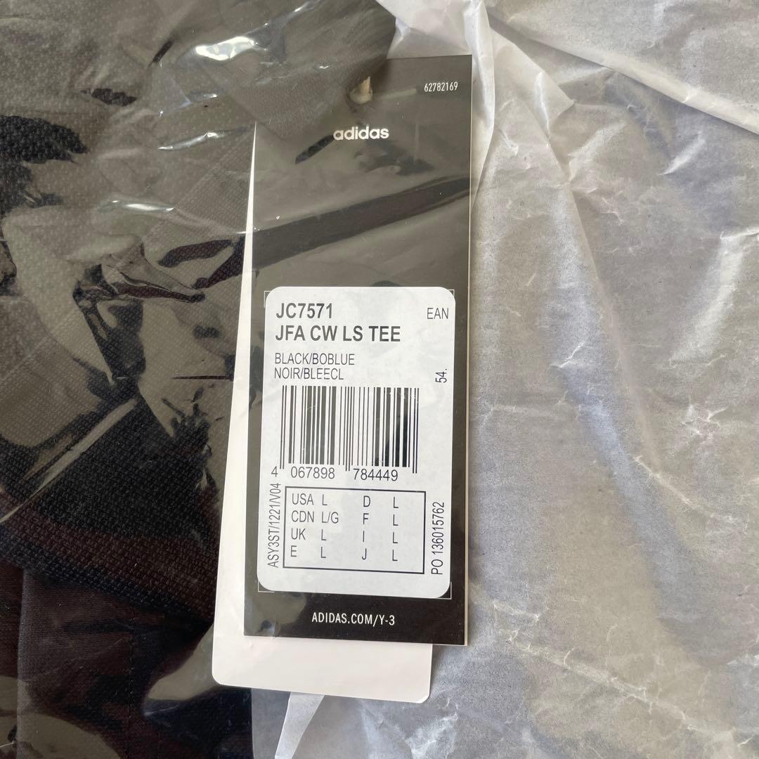 L Y-3 サッカー日本代表 CW 長袖Tシャツ ブラック×ブルー