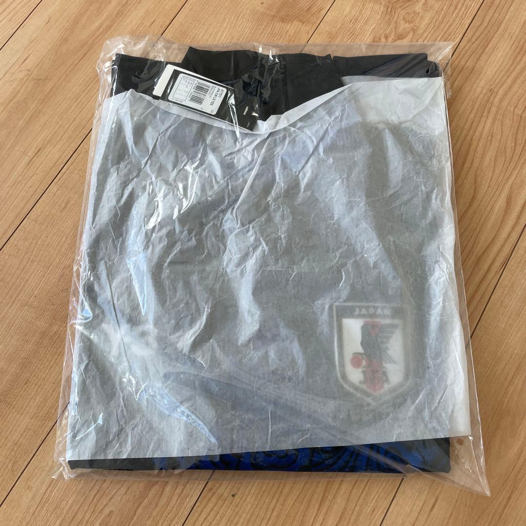 L Y-3 サッカー日本代表 CW 長袖Tシャツ ブラック×ブルー