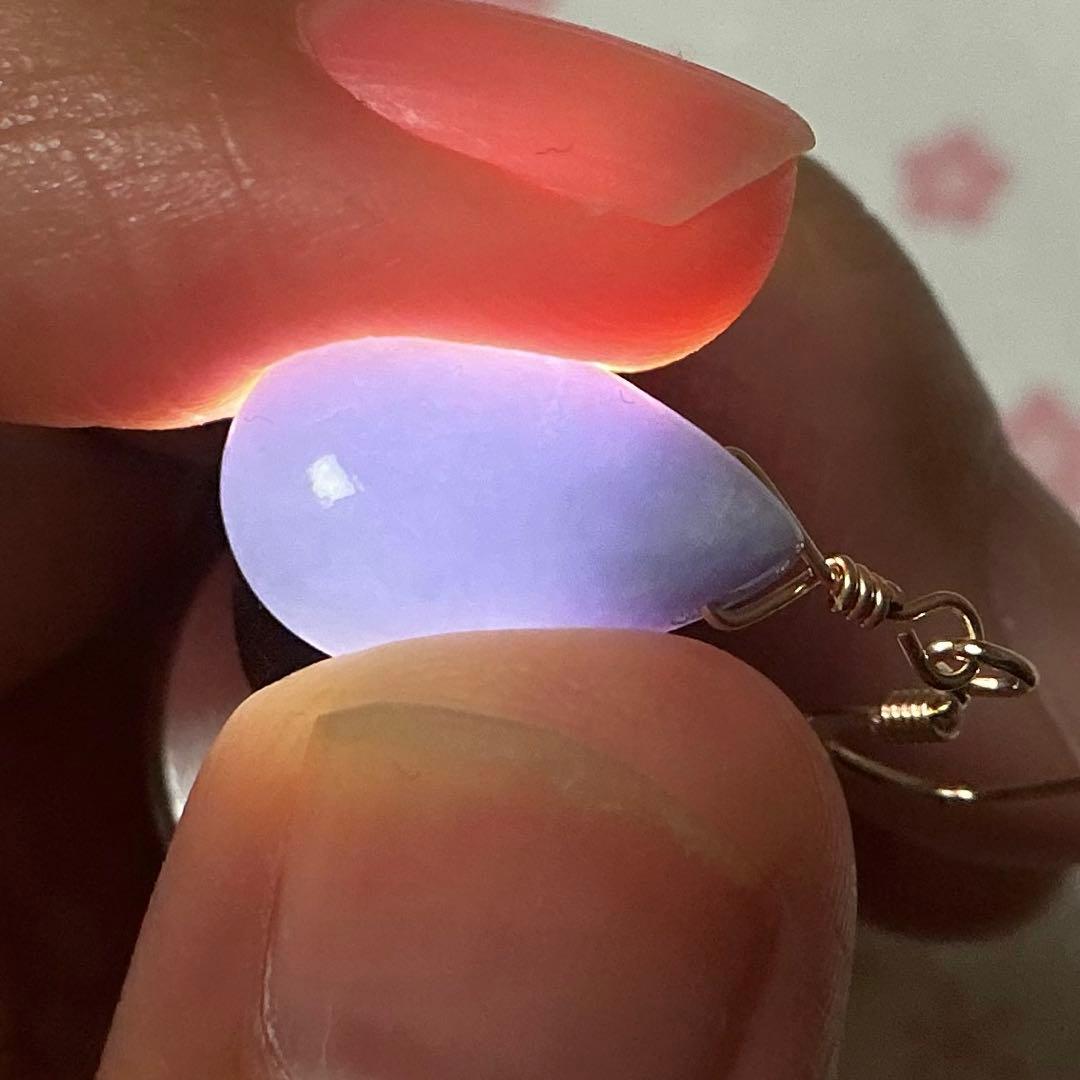 【専用】糸魚川翡翠　ヨシオ沢　ニノ型、ティアドロップピアス　14kgf（1）