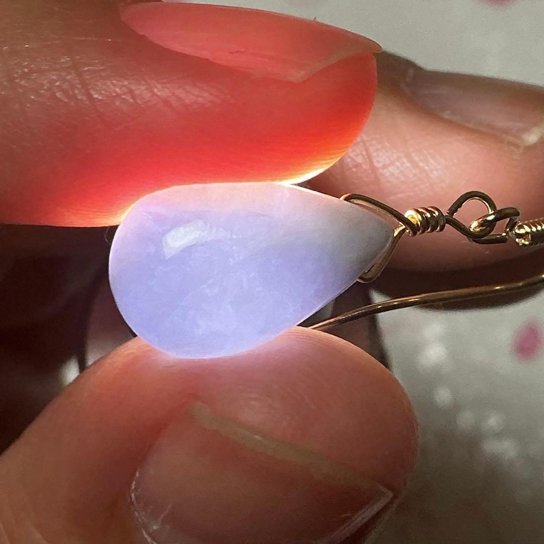 【専用】糸魚川翡翠　ヨシオ沢　ニノ型、ティアドロップピアス　14kgf（1）