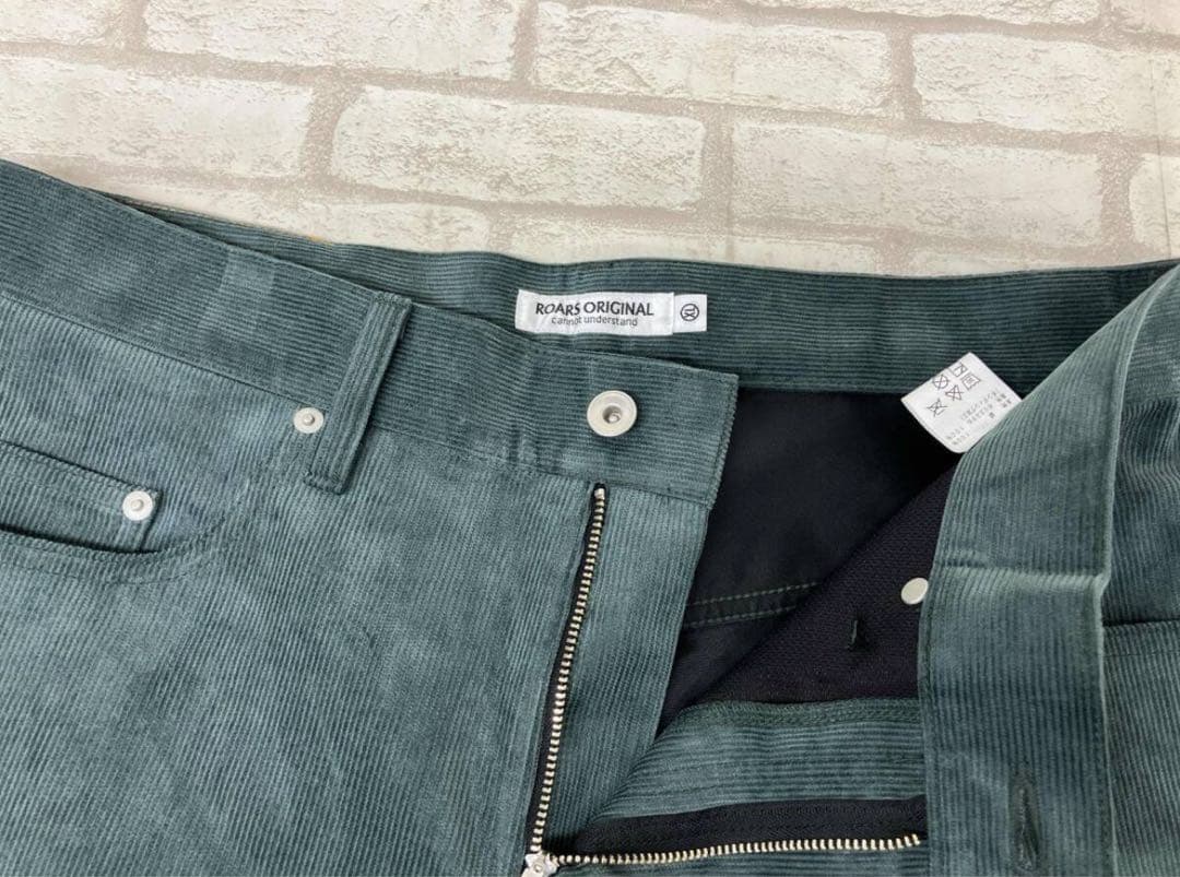 ROAR'S ORIGINAL ダークグリーン コーデュロイ ジーンズ