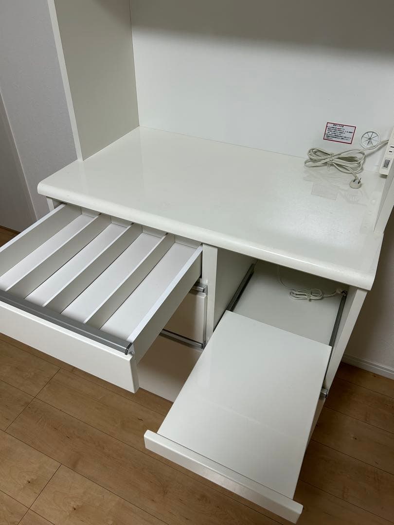 ニトリ　ホワイト キッチンカウンター キッチンボード