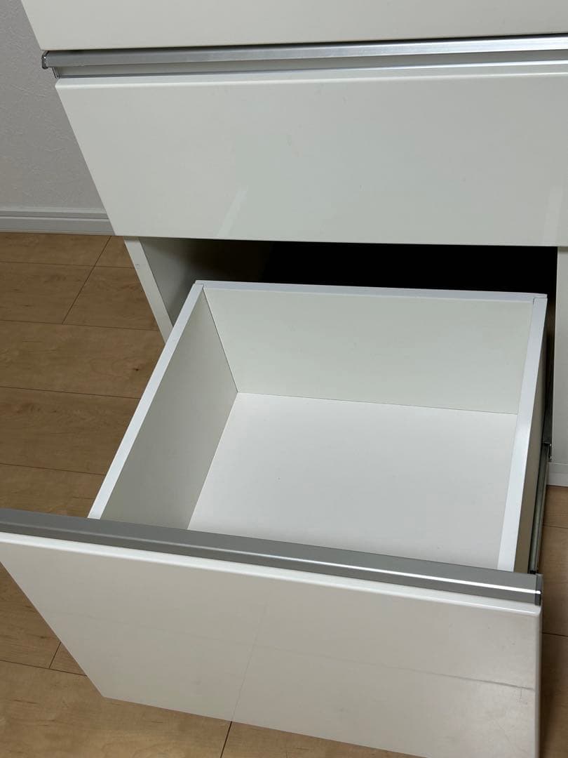 ニトリ　ホワイト キッチンカウンター キッチンボード