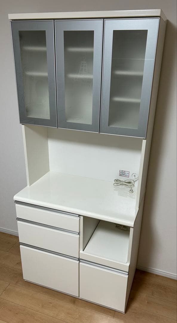 ニトリ　ホワイト キッチンカウンター キッチンボード