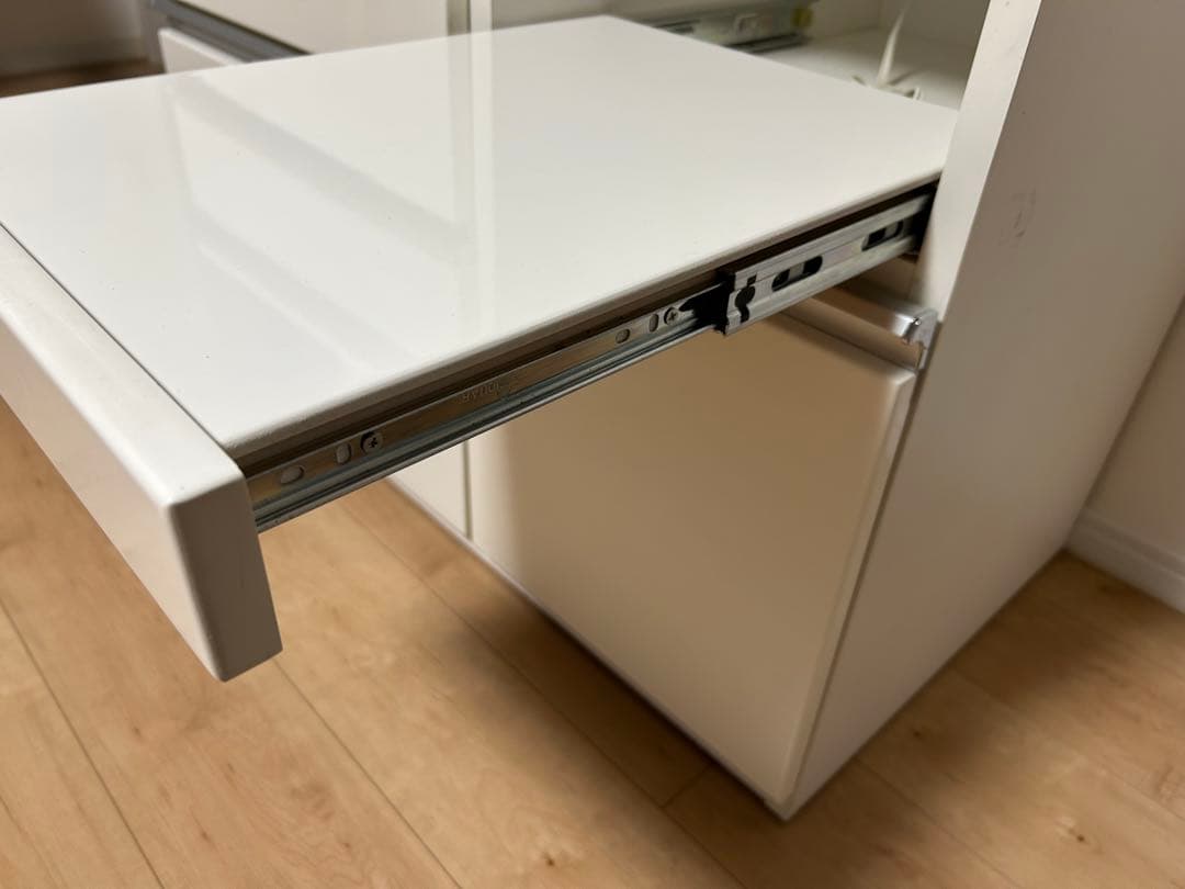 ニトリ　ホワイト キッチンカウンター キッチンボード