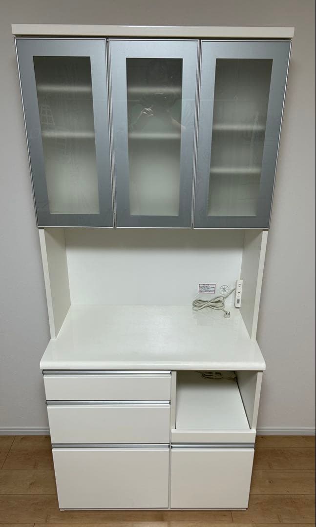 ニトリ　ホワイト キッチンカウンター キッチンボード