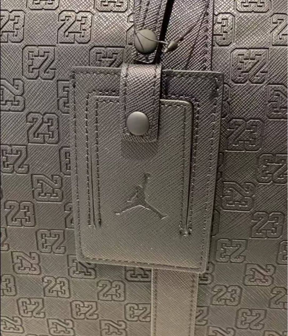 Jordan モノグラムボストンバッグ　レザーブラック　未使用