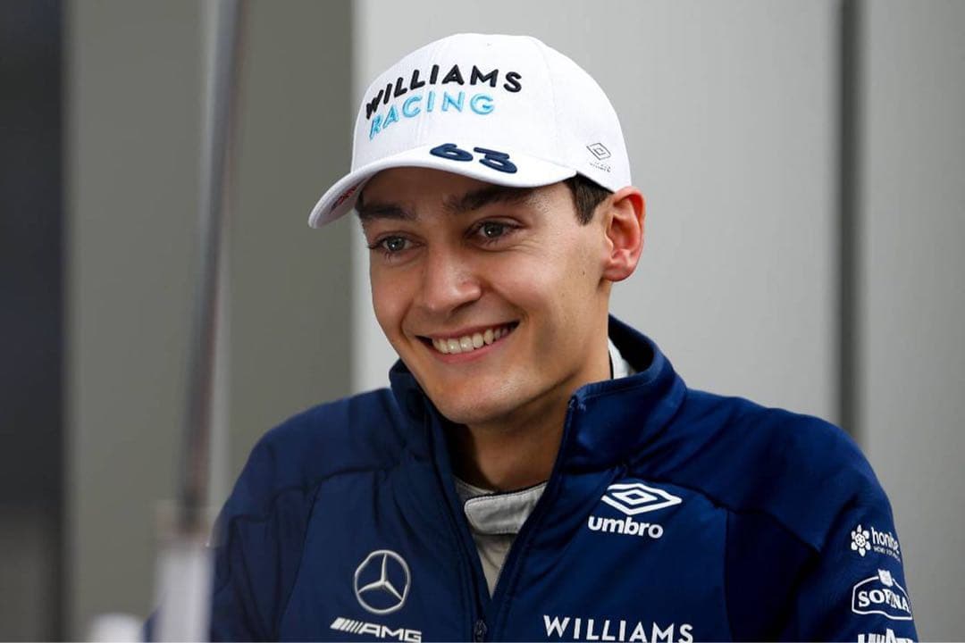 （1点物）F1 ウィリアムズ　ジョージラッセル直筆サイン入り 1/43