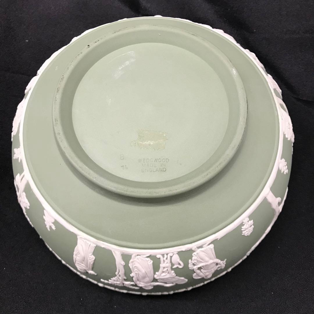 【USED】ウェッジウッド　ジャスパー　グリーン　ボウル