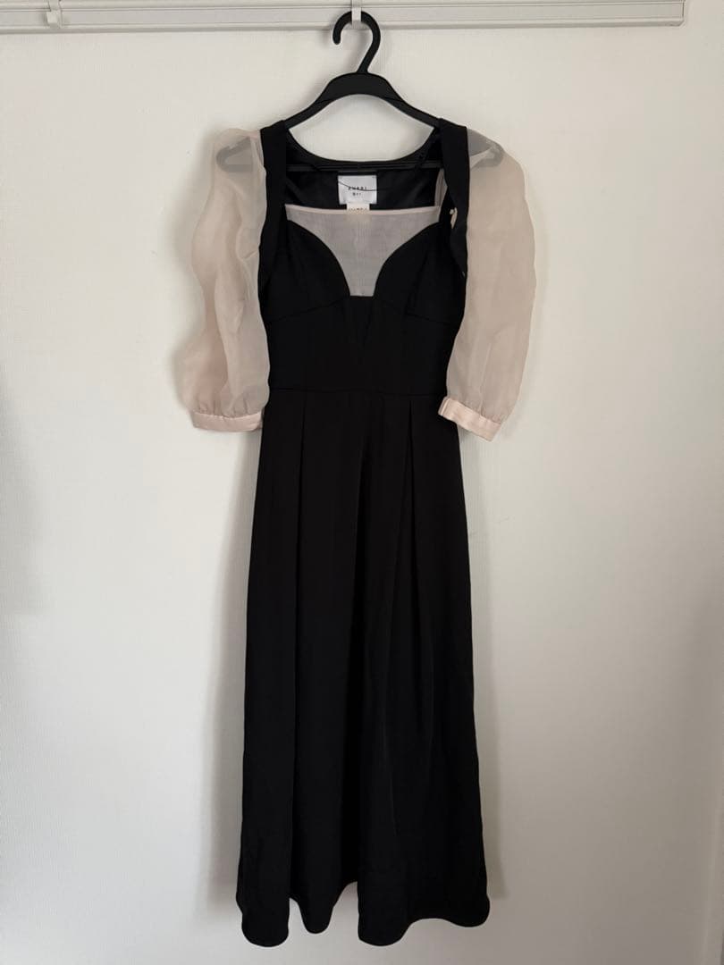 AMERI 2wayドレス ボレロ付き ブラック 結婚式/パーティー