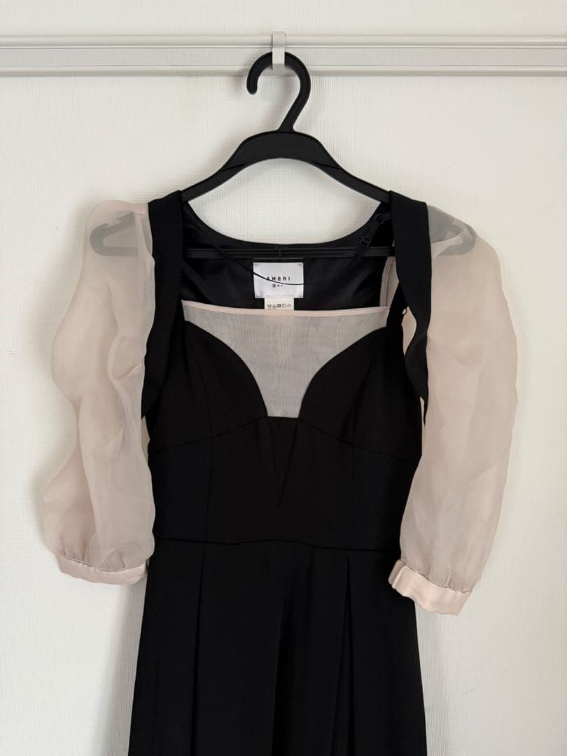 AMERI 2wayドレス ボレロ付き ブラック 結婚式/パーティー