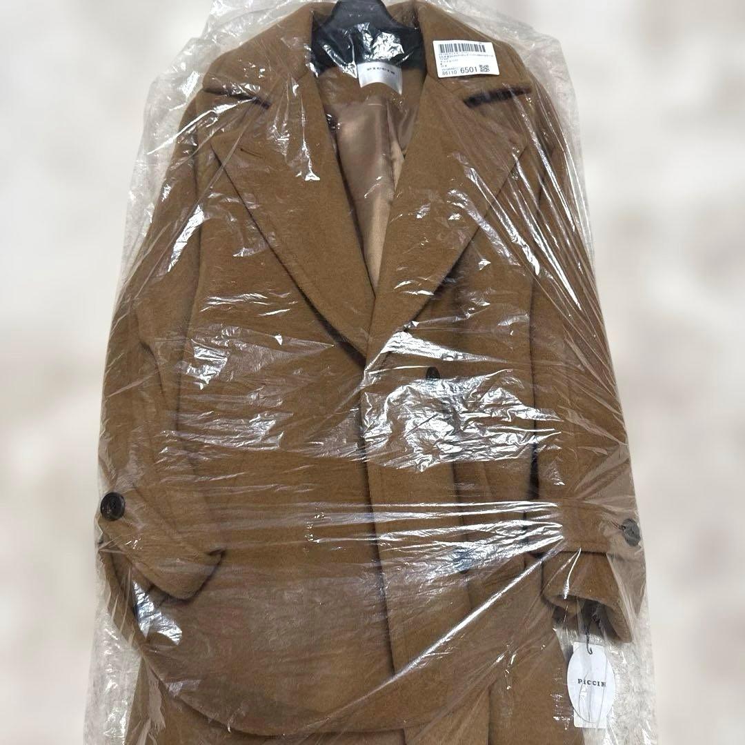 新品未使用タグ付き！PICCIN ビーバー2WAYカラーコート　ロングコート