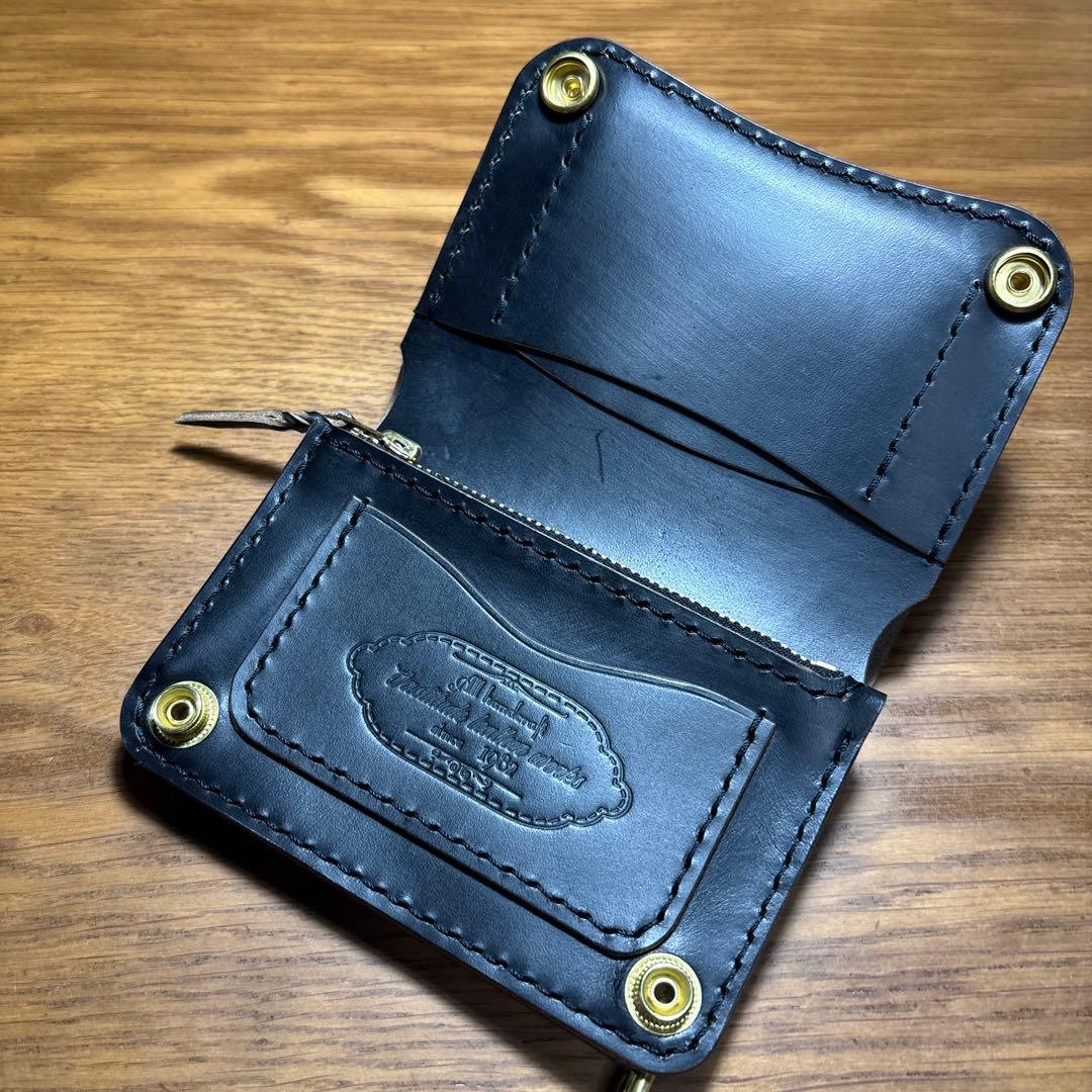 トラッカーウォレット クロムエクセル　二つ折り　ミドルウォレット　茶芯