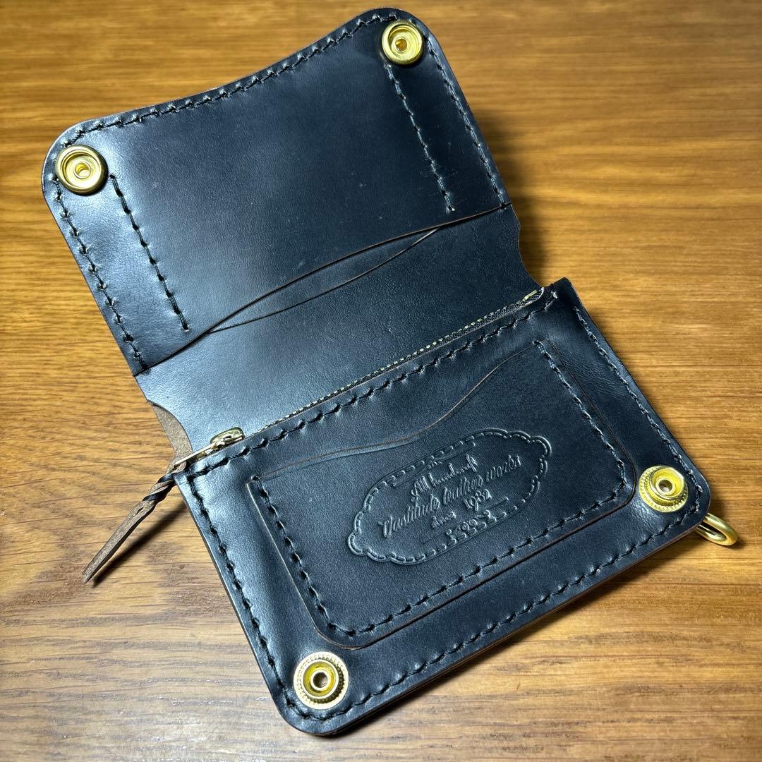 トラッカーウォレット クロムエクセル　二つ折り　ミドルウォレット　茶芯