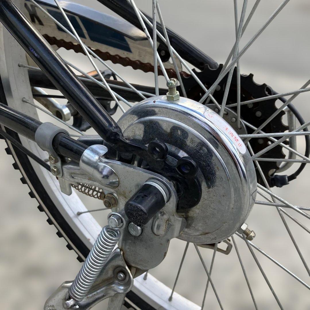 ジュニア自転車 20インチ シマノ6段変速 カゴ付き 青 手渡し 大阪茨木