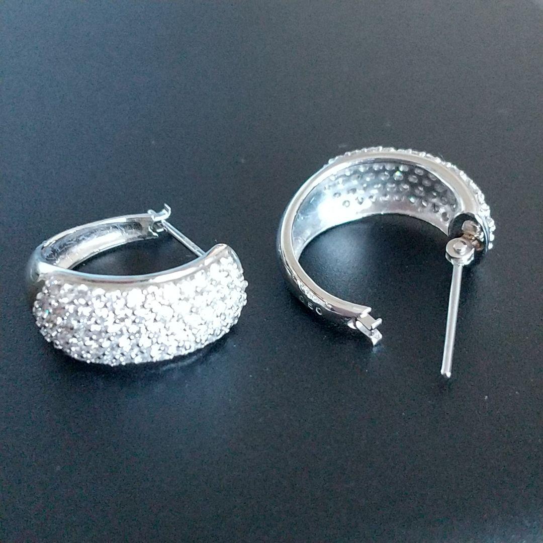 天然ダイヤモンドパヴェピアス 1ct Pt900