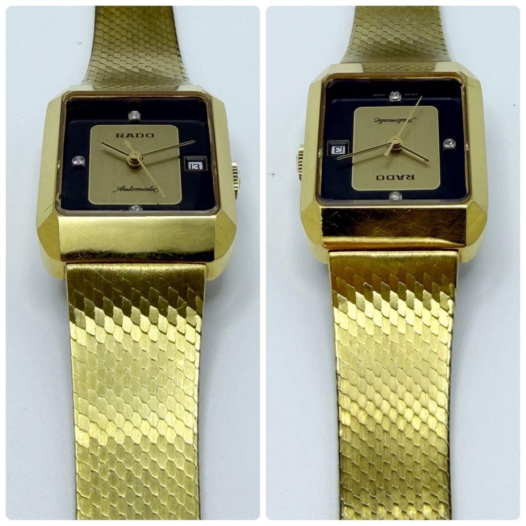 【稼働】RADO ラドー 腕時計 3Pダイヤ 自動巻き デイト