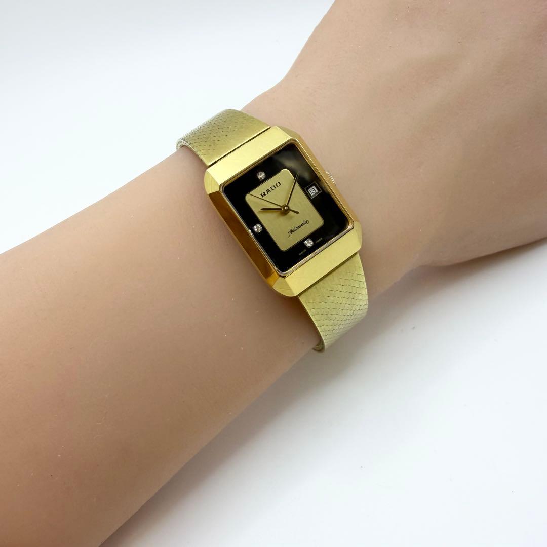 【稼働】RADO ラドー 腕時計 3Pダイヤ 自動巻き デイト