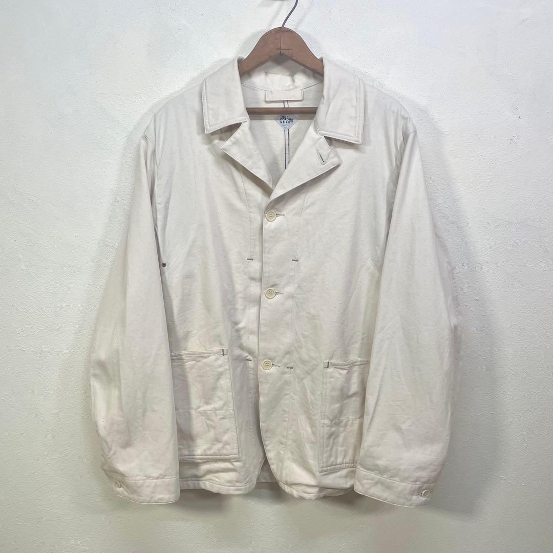 美品 THE CORONA UTILITY ホワイトツイルカバーオール 日本製