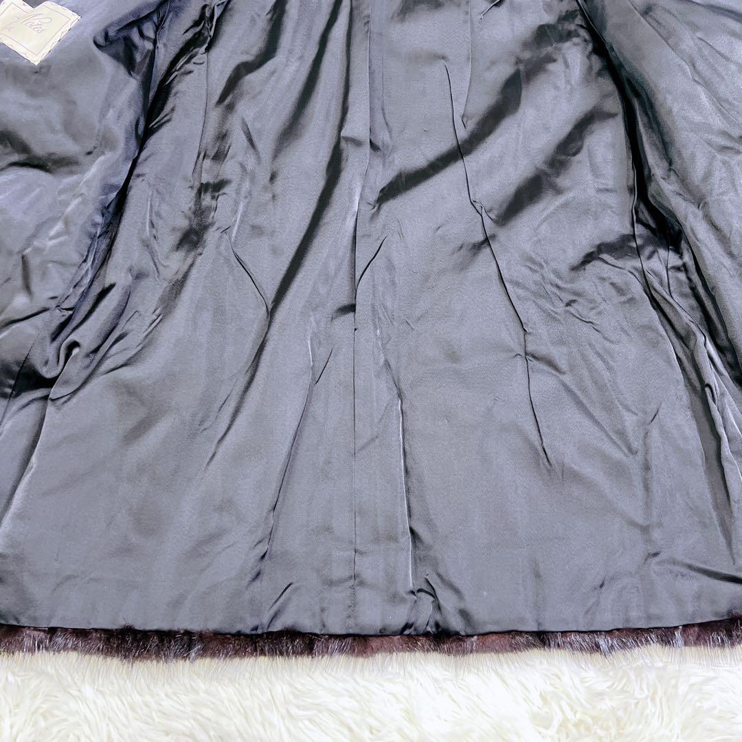 ✨ ミンク ✨ オズファー 毛皮 リアルファーコート 毛皮コート ブラック L