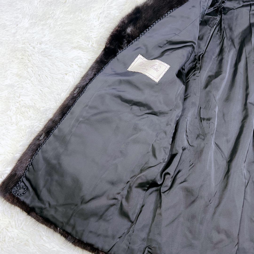 ✨ ミンク ✨ オズファー 毛皮 リアルファーコート 毛皮コート ブラック L