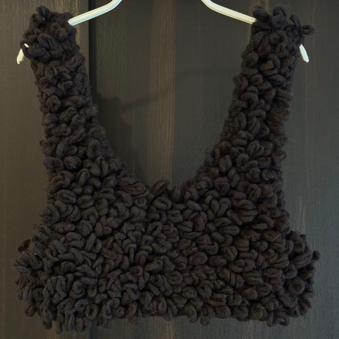 トップス 2025AW anuke Loop Knit Vest brown