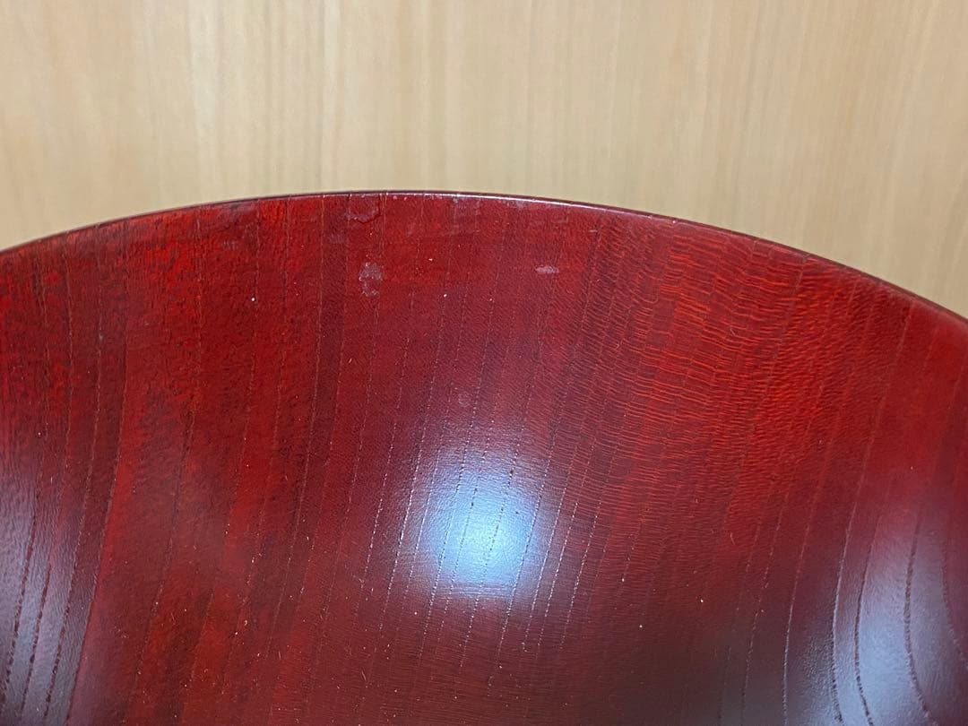 山中漆器 喜八工房 雑煮椀 ペア 欅 天然木 汁椀 漆器 フリーボウル 大汁椀