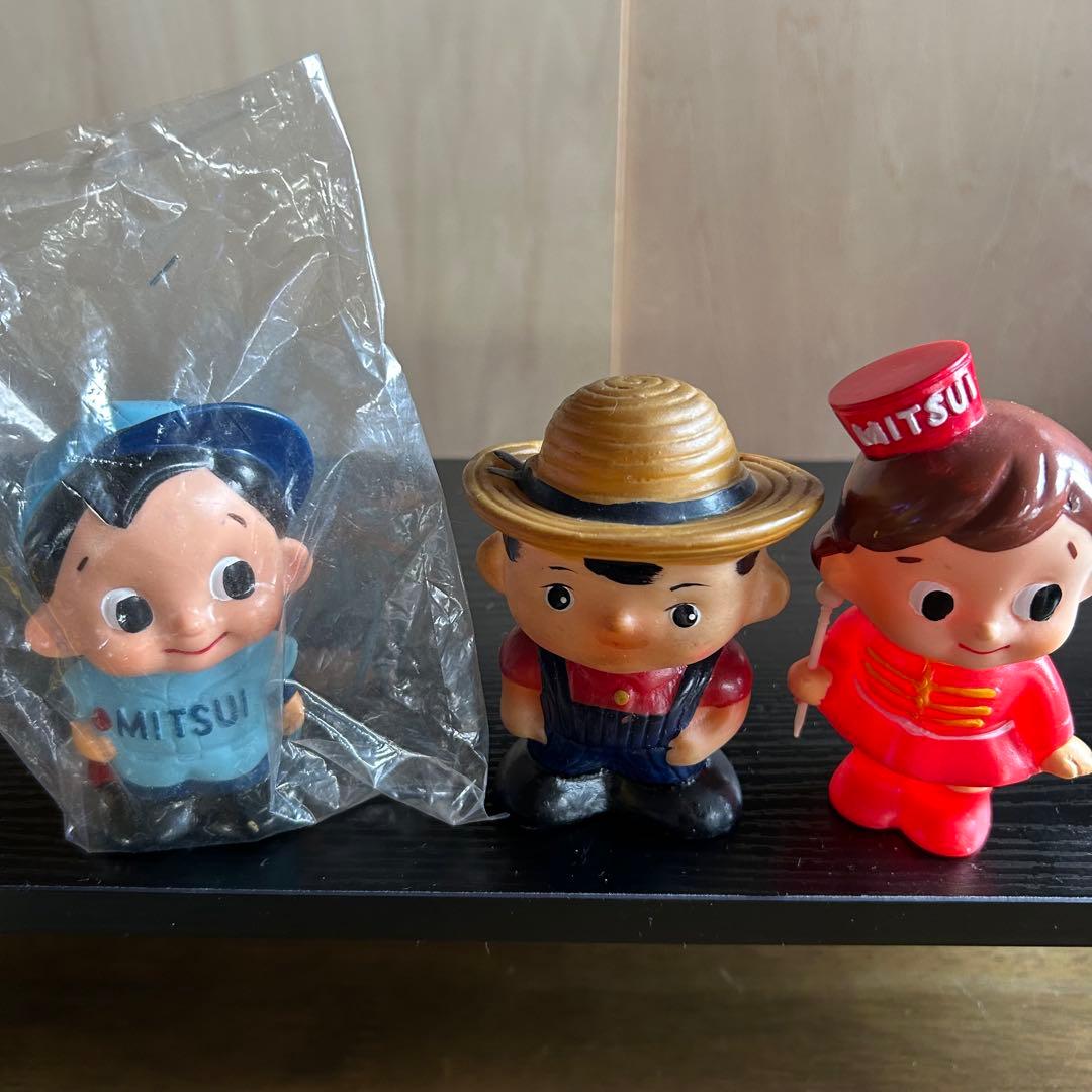 昭和レトロ ソフビ 貯金箱 企業物 新品未開封あり こけし 人形 置物