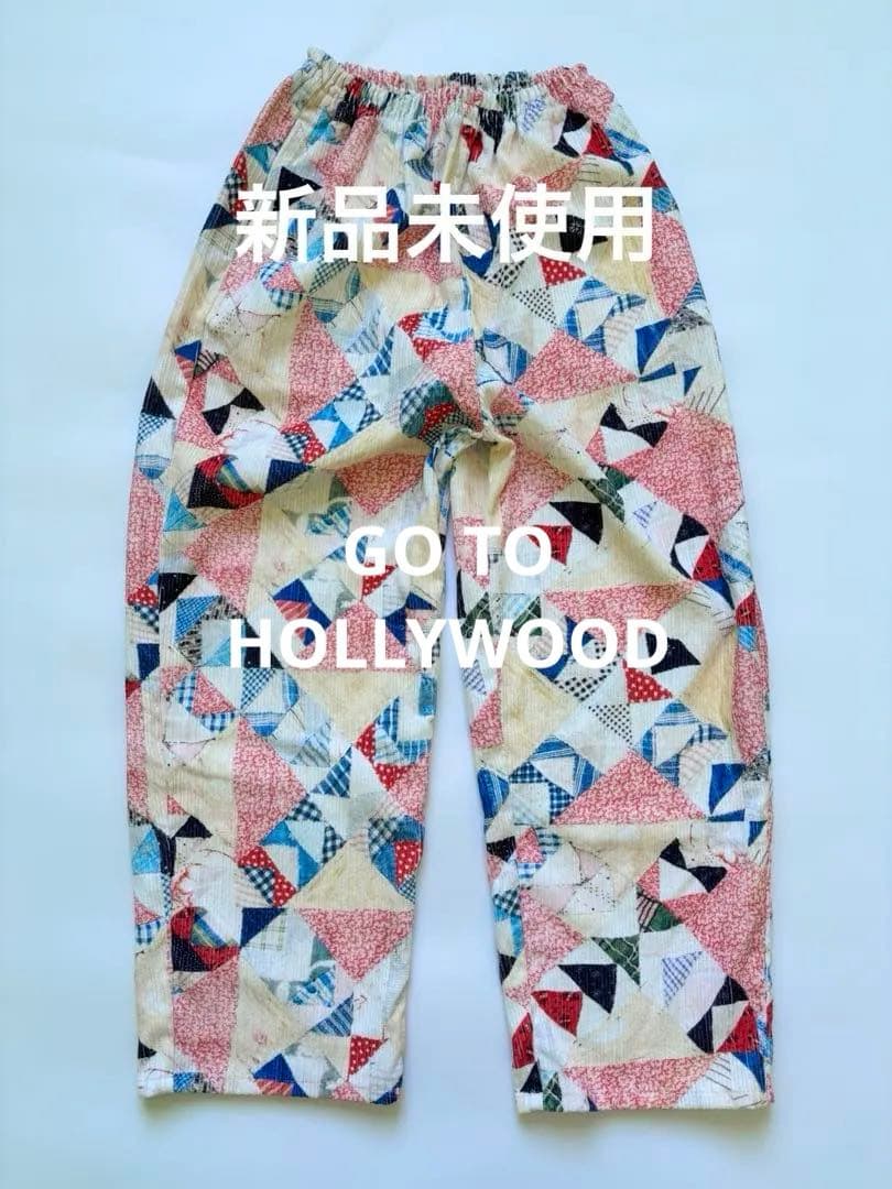 パッチワークプリント コーデュロイパンツ GOTOHOLLYWOOD 01 新品