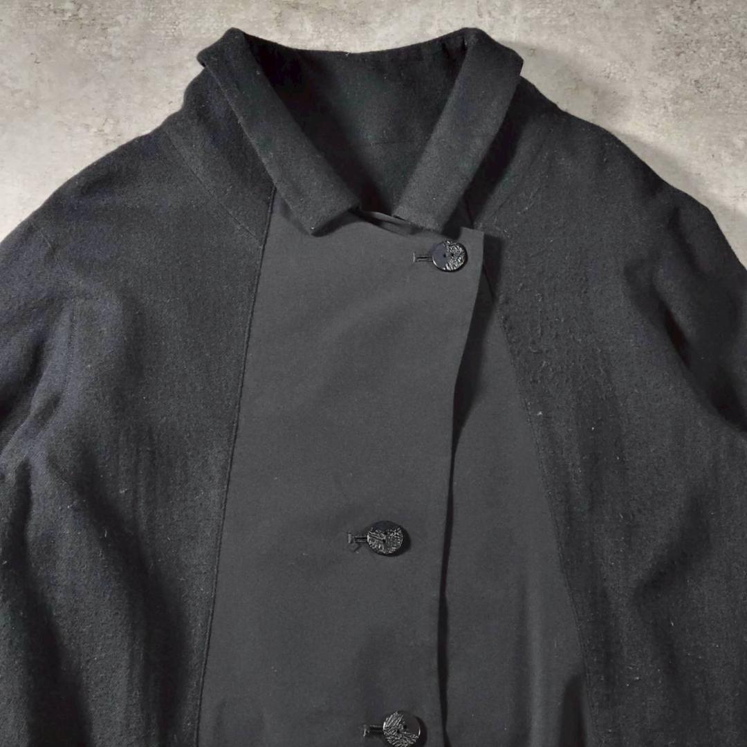 ままちゃん 慈雨 JIU デザインコート 黒 ロング 40